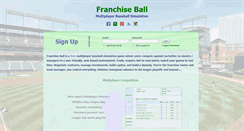 Desktop Screenshot of franchiseball.com